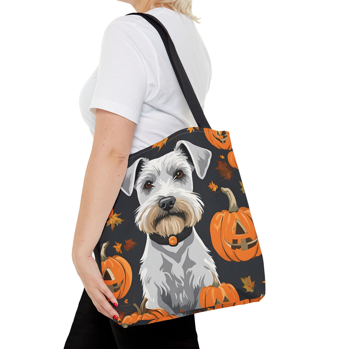 Halloween Dog Tote Bag – Pumpkin & Pet Lover Gift