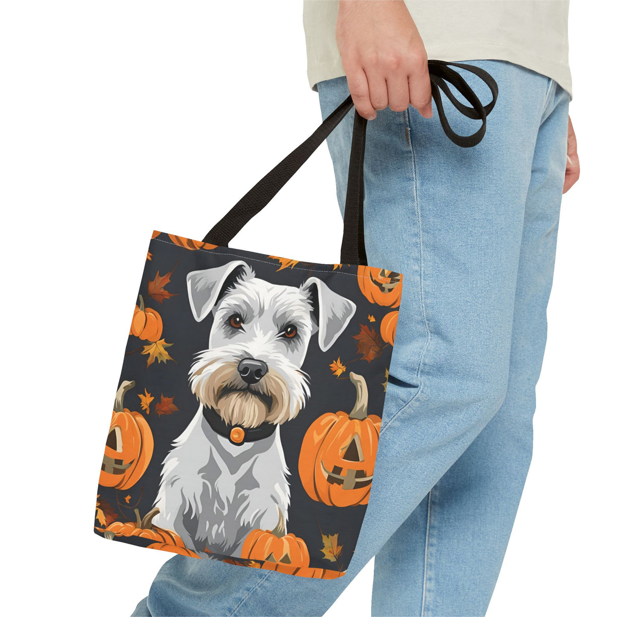 Halloween Dog Tote Bag – Pumpkin & Pet Lover Gift