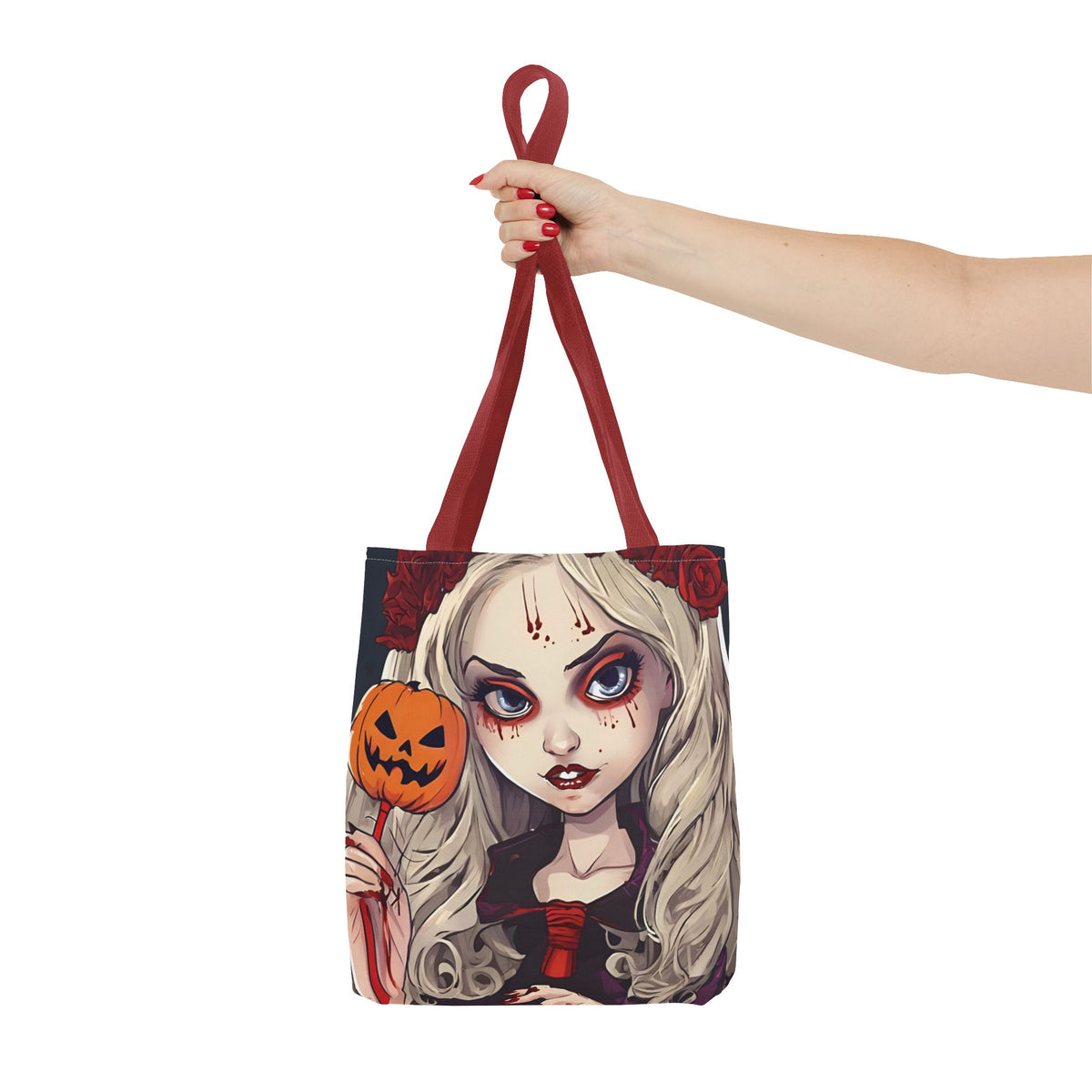 Spooky Woman Halloween Tote Bag