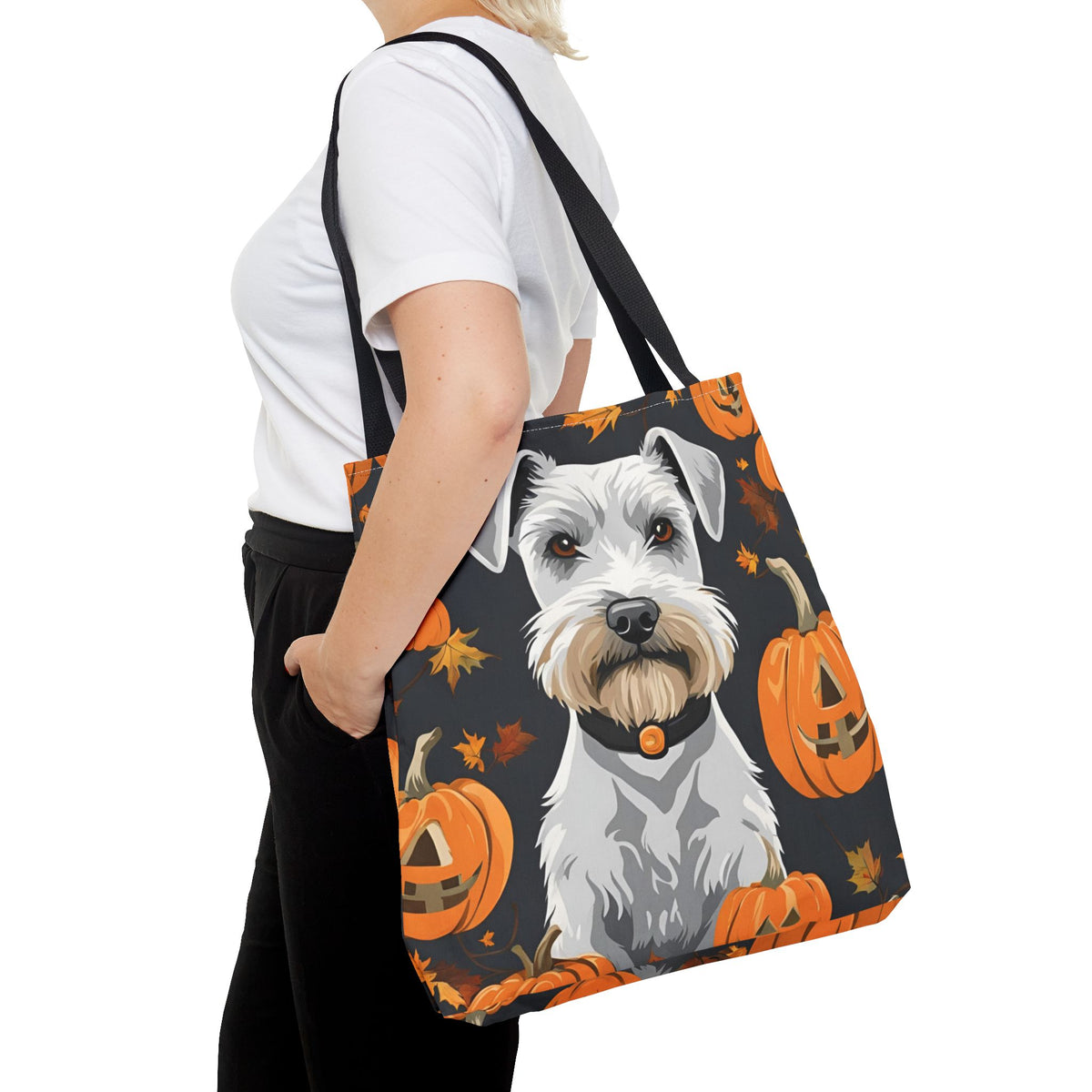 Halloween Dog Tote Bag – Pumpkin & Pet Lover Gift