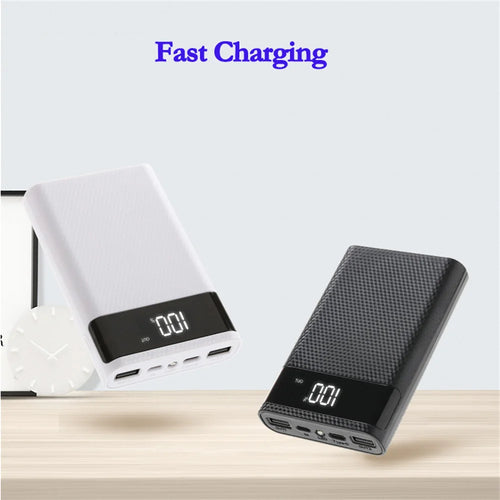DIY 4*18650 Battery Power Bank A.O Case Charge Storage Box 5V Dual USB Type C For Smart Phone
