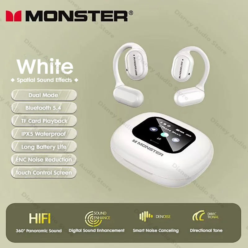 Wireless Open-Ear Sports Headphones – Bluetooth 5.4 + TF Card Support