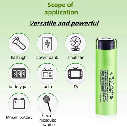 Panasonic 18650 Rechargeable Batteries - Premium 3400mAh (4-20 Pack Options)
