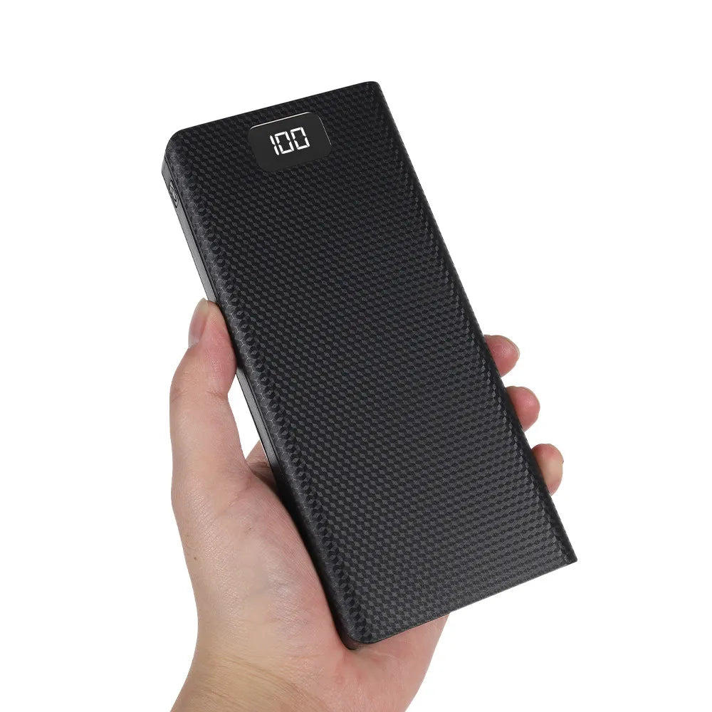 DIY 8*18650 Battery Power Bank A.O Case Charge Storage Box 5V Dual USB Type C Battery Holder Box PD QC3.0 Fast Charge For SmartPhone