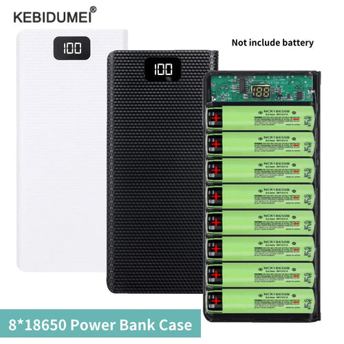 DIY 8*18650 Battery Power Bank Case Charge Storage Box 5V Dual USB Type C Battery Holder Box PD QC3.0 Fast Charge For SmartPhone (Copy)