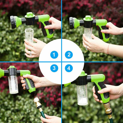 Adjustable Pet Wash Sprayer – Foam & Rinse Hose Attachment for Dogs
