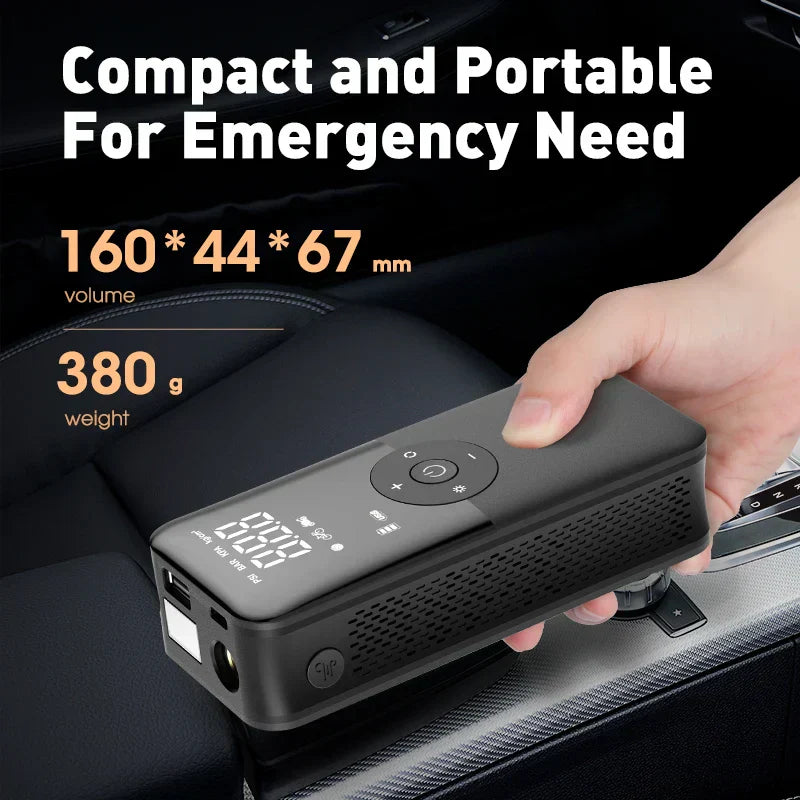 Rechargeable Tire Inflator – Digital Cordless Air Pump for Cars & Bikes